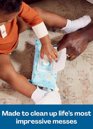 Hello Bello Premium Fragrance-Free Travel Size Baby Wipes, with Chamomile & Aloe Extracts for Sensitive Skin - 1 Resealable Pack = 20 Total Wipes