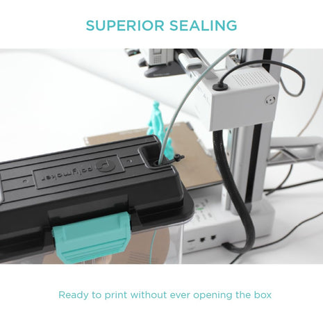 Polymaker 3D Printing Filament Storage Box - PolyDryer Box for Continuous Filament Sealing and Protection, 3D Printer Filament Holder Compatible with PA Nylon, PLA, PVB, PETG, ABS, TPU 1.75mm 2.85mm