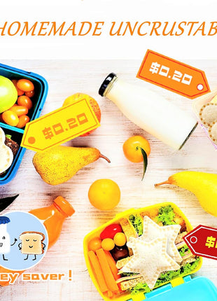 Uncrustable Sandwich Cutter, 26Pcs Crustless Sandwich Cutter and Sealer | Various Fruits Cookie Cutters & Forks, Heart Star Dino Mouse Butterfly Unicorn etc Shapes, Lunch & Bento Box Accessories