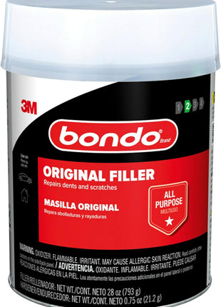 Bondo Body Filler, Original Formula for Fast, Easy Repair & Restoration for your Vehicle, 00262, Filler 1.57 lb and Hardener 0.75 oz, 1 Can