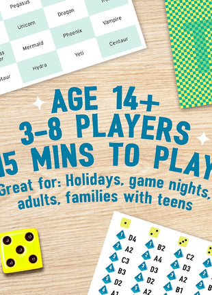 The Chameleon Social Deduction Game for Adults, Ages 12+ | Spot the Imposter, Find the Traitor, Award-Winning Secret Word Game, 3-8 Players, Teens & Adults, Perfect for Summer Parties