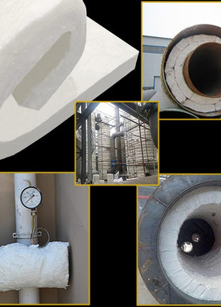 24 inch x12 inchx1 inch (Thick) Ceramic Fiber Blanket Fireproof Insulation Baffle Rated to 2400F, High-Temperature Resistance for Oven Stoves, Kilns, Forges