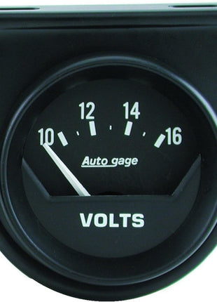 AUTO METER 2362 Autogage Electric Voltmeter Gauge, Regular, 2.3125 in.