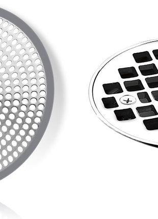 LEKEYE Shower Drain Hair Catcher/Strainer/Stainless Steel and Silicone