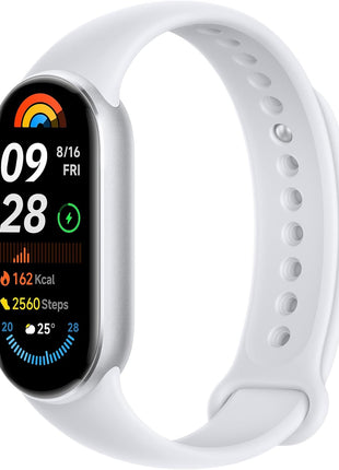 XIAOMI Smart Band 9 Global Version (2024) 1.62inch Amoled Display | 233 mAh Battery | up to 21 Days of Battery Life | Over 150 Workout Modes | BT 5.4 | 50M Water Resistant - Glacier Silver