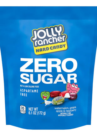 JOLLY RANCHER Zero Sugar Assorted Fruit Flavored Hard Candy Bag, 6.1 oz