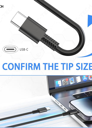 65W USB C Charger for Lenovo ThinkPad X1 T14 E14,Yoga,Chromebook | Fits X1 Carbon Gen 6-13, X1 Yoga, T14s T15 T16, E15 E16, L13 L14 L15, X13, Yoga 7i 9i ,Chromebook 100e 300e 500e,USB-C PD
