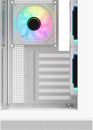 Sama Neview 4361 White Dual USB3.0 and Type C Tempered Glass ATX Mid Tower