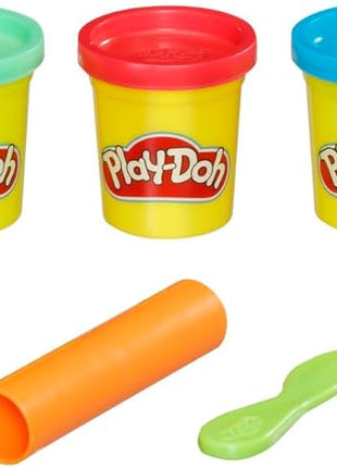 Play-Doh Starter Set 9-Piece Kit with Storage Tote & 4 Modeling Compound Cans, Ages 3+, Presentation May Vary | 4 Modeling Compound Cans, Arts and Crafts for Kids, Back to School Classroom Supplies, Preschool Toys, Ages 3+
