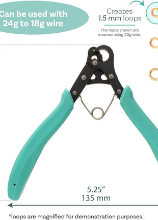 The Beadsmith Vintaj One Step Looper – Create and Trim Consistent 1.5 mm Loops for Jewelry Making, Use With 24-18g Craft Wire