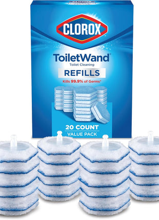 Clorox ToiletWand Toilet Cleaner Refills, Toilet brush, Original, 20 Count