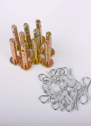Shear Pins and Cotters Pins (10 Pairs) for 738-04124A Troy Bilt 714-04040 738-04124 Snowblowers Replacement