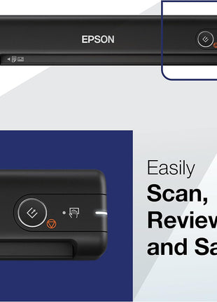 Epson Workforce ES-50 Compact & Lightweight Mobile Document Scanner | For Computers including PC and Mac Receipt and Document Scanner USB Powered