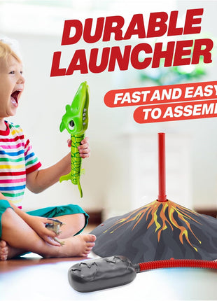 Ninja Blast Dinosaur Toy Rocket Launcher for Kids Toys for Kids 3-5 5-7 4-6 - Outdoor Toys for Kid Ages 4-8 - 3 4 Year Old Boy Birthday Gift - Gifts for Boys Age 3 4 5 6 Years Toy for Toddlers