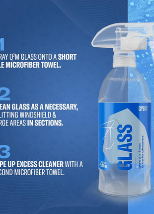 Gyeon Glass Streak Free Automotive Glass Cleaner Professional Grade Ammonia Free Tint Safe Removes Fingerprints Oil Film Interior Safe Enhances Clarity For Windows Windshield Mirror Screens