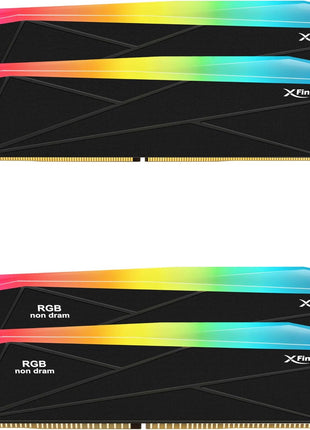 V-Color DDR5 SCC 2+2 KIT Manta XFinity 32GB(16GBx2) 8000MHz CUDIMM with RGB Filler kit CL38 1.45V RGB Gaming Desktop Upgrade RAM Memory Module - Black/Silver (TMXFCL1680838KS-DK)