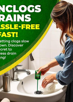 The original Zip-It Hair Clog Remover 25-inch Overall Length Drain Snake Cleaner (3-Pack), Unclog Your Sink, Shower, & Tub Drain In Seconds – Non-toxic, Made in the USA