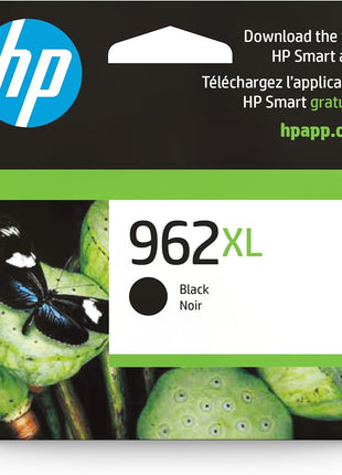 HP 962XL Black High-yield Ink Cartridge for HP Printers | Works with Printer Series: OfficeJet 9010, Pro 9010, 9020 | Eligible for Instant Ink | 3JA03AN