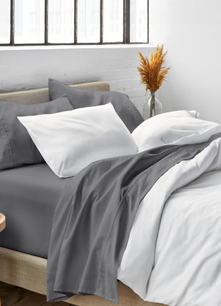 Bare Home Twin xL Sheet Set   College Dorm Size   Luxury 1800 Ultra Soft Microfiber Twin Extra Long Bed Sheets   Deep Pockets   Easy Fit   Extra Soft   3 Piece Set   (Twin xL, Grey)