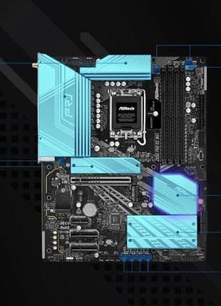 ASRock Z890 Pro RS WiFi 6E Intel Core Ultra LGA1851 RL-ILM ATX Motherboard DDR5 8666 MHz 256 GB Thunderbolt M.2