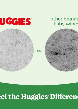 Huggies Natural Care Sensitive Baby Wipes, Unscented, Hypoallergenic, 99% Purified Water, 12 Flip-Top Packs (768 Wipes Total), Packaging May Vary