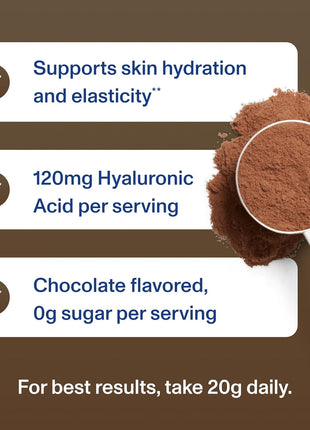 Vital Proteins Collagen Peptides Advanced, Chocolate, 24.7oz | Hyaluronic Acid & Vitamin C, Supports Hair Skin & Nails, Collagen Peptides, Chocolate Flavor, 25 servings