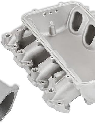 Holley Intake Manifold, Lo-Ram, 105 mm Throttle Body Flange, Fuel Rails Included, GM GenV LT-Series, Aluminum, Natural, Kit