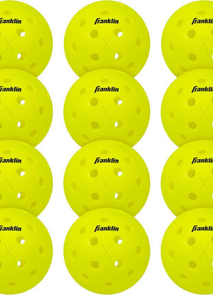 Franklin Sports X-40 Outdoor Pickleballs - Official Ball of USA Pickleball, APP Tour + US Open - Regulation Size