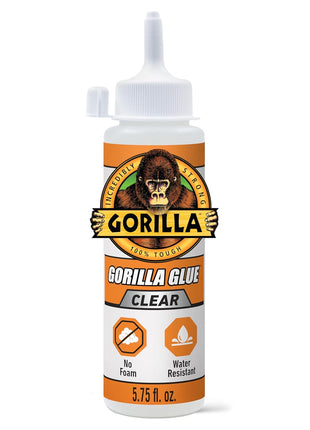 Gorilla Clear Glue, 5.75 Ounce Bottle (Pack of 1) - Crystal Clear, All Purpose, and Water Resistant