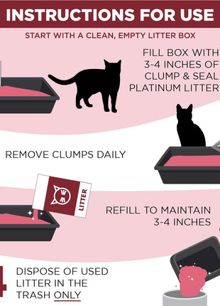 ARM & HAMMER Clump & Seal Clumping Cat Litter, 14-Day Odor Control Litter, Platinum Multi-Cat Formula Complete Odor Sealing Formula, Online Exclusive, 37lbs