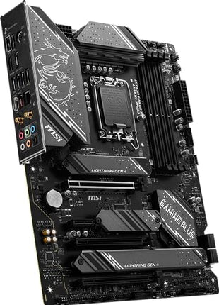 MSI Z790 Gaming Plus WiFi-AMZ Gaming Motherboard (Support 14th/13th/12th Gen Intel Processors, LGA 1700, DDR5, PCIe 5.0, M.2 Slots, 2.5Gbps LAN, USB 3.2 Gen2, Wi-Fi 6E, Bluetooth 5.3, ATX)