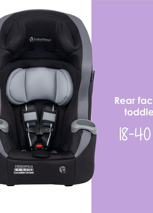 Baby Trend Trooper 3-in-1 Convertible Car Seat, Dash Black
