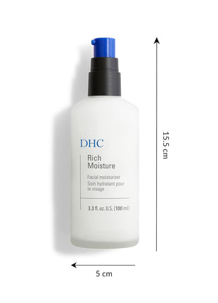 DHC Rich Moisturizer, Lightweight Facial Moisturizer for Dull Skin, 3.3 oz | Revitalizes Dull, Tired Skin, Reduces Dryness and Dehydration, Defends Against Free Radicals and Environmental Aggressors