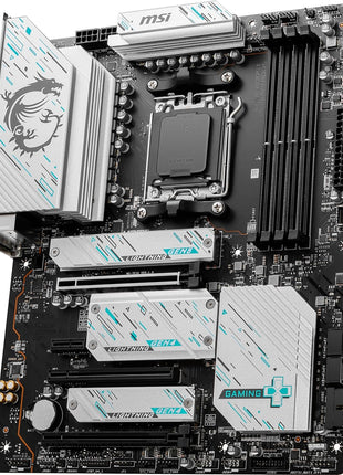 MSI X670E GAMING PLUS WIFI Gaming Motherboard (AMD Ryzen 9000/8000/7000 Series Processors, AM5, DDR5, PCIe 5.0, SATA 6Gb/s, M.2 slots, USB 3.2 Gen 2, Wi-Fi 6E, Bluetooth 5.3, 2.5Gbps LAN, HDMI/DP,ATX)