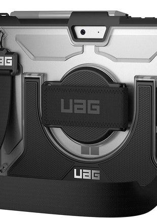 URBAN ARMOR GEAR UAG Designed for Microsoft Surface Go 4 / Surface Go 3 / Surface Go 2 / Surface Go Case 10.5" Plasma w/Hand Strap & Shoulder Strap Feather-Light Rugged Military Drop Tested Cover Ice