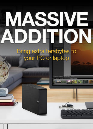 Seagate Expansion 20TB External Hard Drive HDD - USB 3.0, with Rescue Data Recovery Services (STKP20000400)