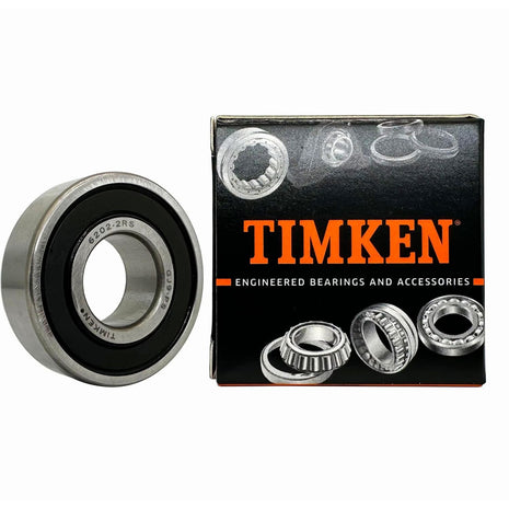 2PACK TIMKEN 6202-2RS Double Rubber Seal Bearings 15x35x11mm, Pre-Lubricated and Stable Performance and Cost Effective, Deep Groove Ball Bearings.