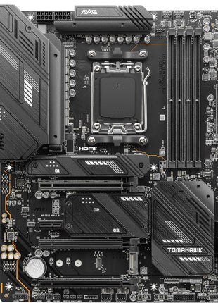 MSI MAG X670E Tomahawk WiFi Gaming Motherboard (AMD Ryzen 9000/8000/7000 Series Processors, AM5, DDR5, PCIe 5.0, SATA 6Gb/s, M.2, USB 3.2 Gen 2, Wi-Fi 6E, Bluetooth 5.3, 2.5Gbps LAN, HDMI/DP, ATX)
