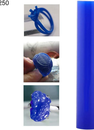 Carving Wax Ring Tube for Making Rings Hard Ring Jewelry Making Carved Sculpture Tube Injection Tool, Carving Wax Casting for Craft Ring Making, Polishing Engraving