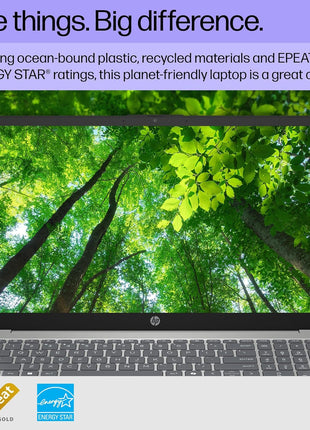 HP 15.6 inch Laptop, HD Touchscreen Display, AMD Ryzen 3 7320U, 8 GB RAM, 128 GB SSD, AMD Radeon Graphics, Windows 11 Home in S Mode, Natural Silver, 15- fc0099nr