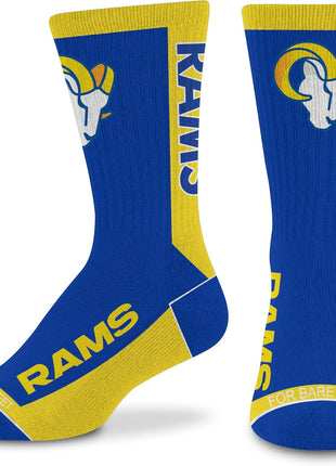For Bare Feet NFL Unisex Kids Nfl Mvp Crew Sock Youth