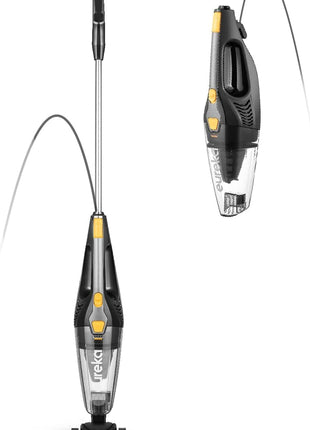 Eureka Blaze Stick Vacuum Cleaner, Powerful Suction 3 in 1 Small Handheld Vac with Filter for Hard Floor Lightweight Upright Home Pet Hair, Dark Black