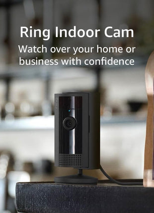 Ring Indoor Cam, Home or business security in 1080p HD video, Black