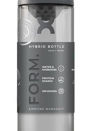Promixx FORM Protein Shaker Bottle - A Premium for Shakes Infusions and Hydration Durable Gym Bottle, Leakproof Lid, Odorless 26oz (Graphite Gray), (PRO-P-S2-760SHAKER-GGCG)