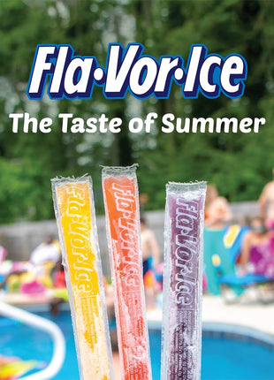 Fla-Vor-Ice Popsicle Variety Pack of 1.5 Oz Freezer Bars, Assorted Flavors, 100 Count