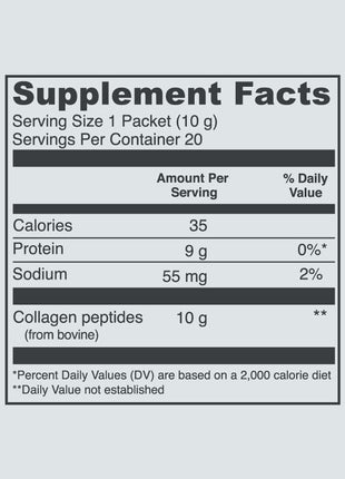Vital Proteins Collagen Peptides Powder Unflavored 9.33 OZ+ 20 Count Stick Pack