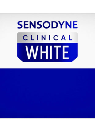 Sensodyne Clinical White Toothpaste Clinically Proven Whitening for Sensitive Teeth, Stain Protector, 3.4 oz