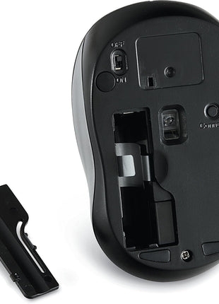 Verbatim 2.4G Wireless LED Silent Mouse - Noiseless and Silent Click Computer Mouse with Nano Receiver for Mac and PC - Graphite