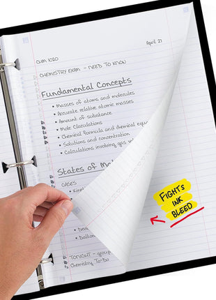 Five Star Loose Leaf Paper  Study App, College Ruled Filler Notebook Paper, Reinforced, Fights Ink Bleed, 8-1/2 inch x 11 inch, 80 Sheets (170102)