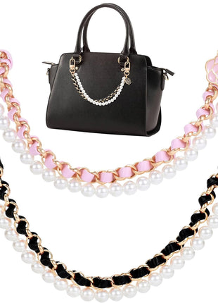 2Pcs Pearl Purse Chain